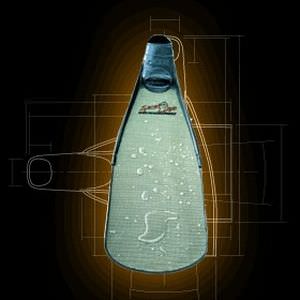 Flosse zum Speerfischen - HYBRID PRO - Specialfins Ltd. - Carbon / Glasfaser