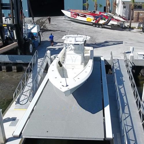 Bootslift - PLT - Italia Marine - schwimmend / hydraulisch / Aluminium