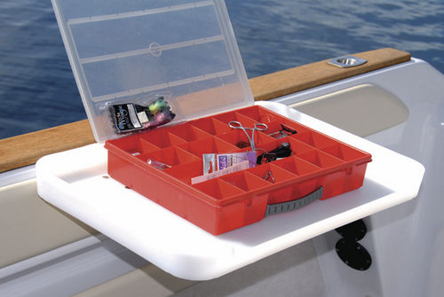 Stationärer Cockpittisch - BAIT TABLE & BAIT BOARD WHITE - Tallon Marine - Polyethylen