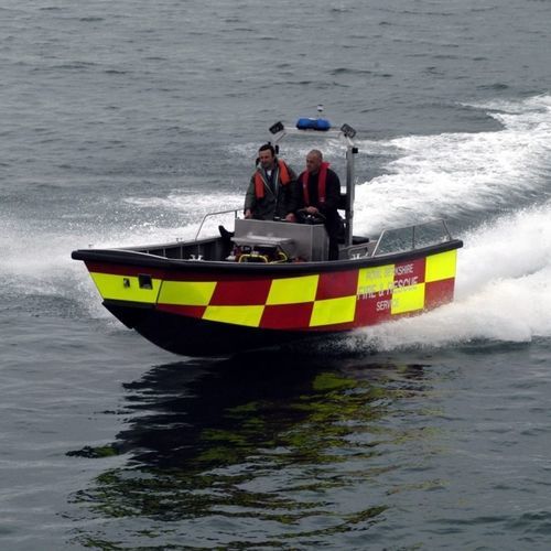 Rettungsboot Berufsschiff - 6.4m - HolyHead Marine Services - Feuerlöschboot / Inboard-Hydrojet / Diesel