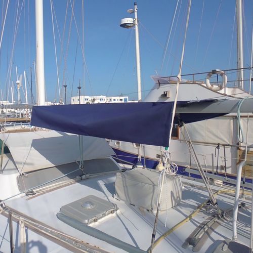 Sonnensegel für Segelboot - PRESTIGE - AD NAUTIC - für Ruderhaus / Nylon / Acryl