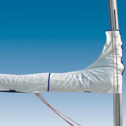 Schutzhülle - G95106 - AD NAUTIC - für Segelboot / für Großsegel / weiß