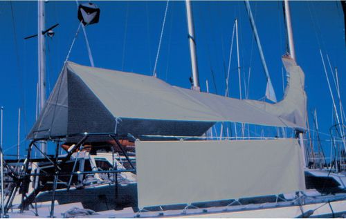 Sonnensegel für Segelboot - G95040 - AD NAUTIC - für Ruderhaus / mit Edelstahlstruktur / Polyester