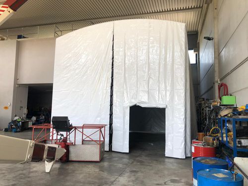 Sandstrahlkabine für Werft - AT002A - Yachtgarage
