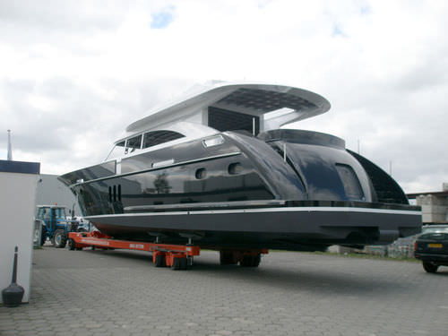Anhänger für Schwerlasttransporte - SLW 360 AWS  - SCHILSTRA BOATLIFT SYSTEMS - für Werft / mit Allradlenkung