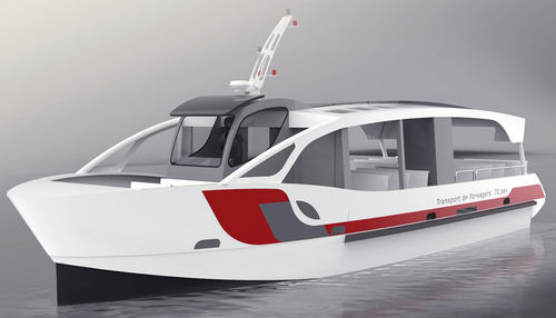 Tourismusboot - 14M 70 PAX HYBRIDE - ODC MARINE - Innenborder / elektrisch / Aluminium