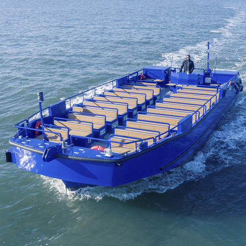 Passagierboot Berufsschiff - H72 : 12m ECOCANAUXRAMA - ODC MARINE - Innenborder / elektrisch / Aluminium