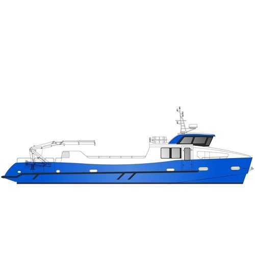 Arbeitsboot Berufsschiff - 19 m - 10 tons - ODC MARINE - Innenborder / Aluminium