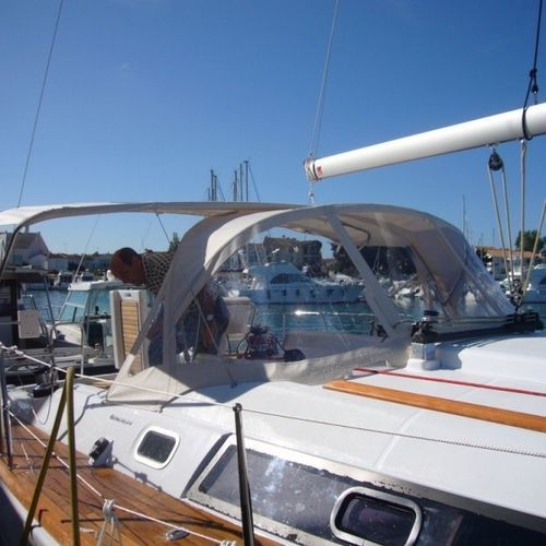 Roofdach für Segelboot - Oceanis 37 - TTOP Nautic - für Ruderhaus / Aluminiumstruktur / mit Edelstahlstruktur