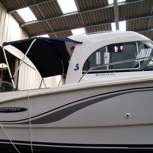 Sonnensegel für Boot - Antares 6.50 - TTOP Nautic - für Ruderhaus / Aluminiumstruktur / Acryl