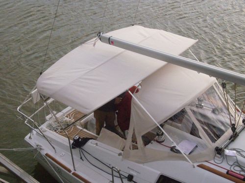 Bimini-Top für Segelboot - Oceanis 31 - TTOP Nautic - für Ruderhaus / für Steuermann / mit Edelstahlstruktur