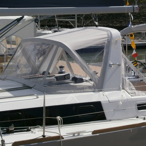 Roofdach für Segelboot - Oceanis 38.1 - TTOP Nautic - für Ruderhaus / mit Edelstahlstruktur / blau