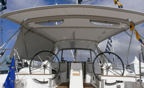 Bimini-Top für Segelboot - Oceanis 38.1 - TTOP Nautic - für Ruderhaus / für Steuermann / mit Edelstahlstruktur