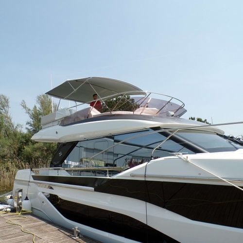 Bimini-Top für Boot - Prestige F4.9 - TTOP Nautic - für Flybridge / mit Edelstahlstruktur / PVC