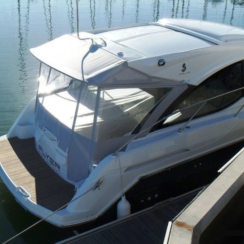 Roofdach für Boot - fly-gt-38-ttour - TTOP Nautic - für Ruderhaus / PVC / Acryl