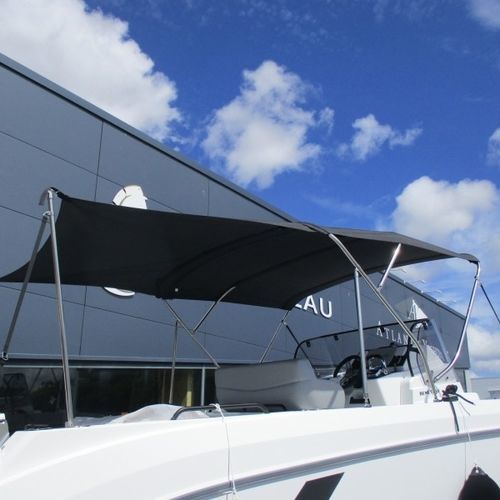 Bimini-Top für Boot - Flyer 9 Space Deck Bi Arri&egrave;re - TTOP Nautic - für Ruderhaus / mit Edelstahlstruktur / PVC