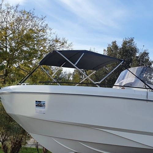 Bimini-Top für Boot - Flyer 9 Space Deck - Bi Avant - TTOP Nautic - für Ruderhaus / mit Edelstahlstruktur / PVC