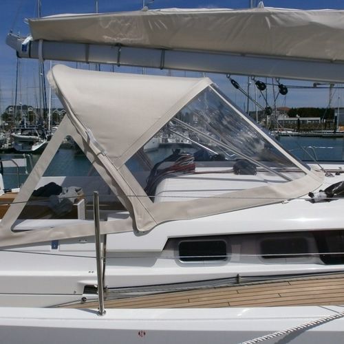 Roofdach für Segelboot - Sun Odyssey 440 - TTOP Nautic - für Ruderhaus / Aluminiumstruktur / mit Edelstahlstruktur