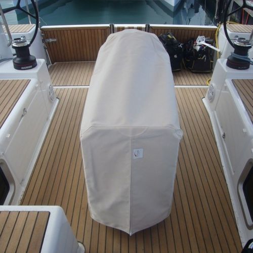 Schutzhülle für Segelboot - Sun Odyssey 410 - TTOP Nautic - Cockpit-Tisch / PVC / grau