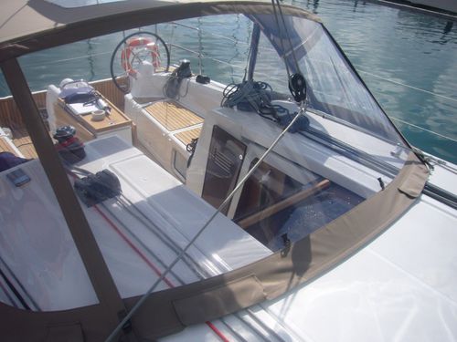 Roofdach für Segelboot - Sun Odyssey 410 - Distribution Version - TTOP Nautic - für Ruderhaus / Aluminiumstruktur / mit Edelstahlstruktur
