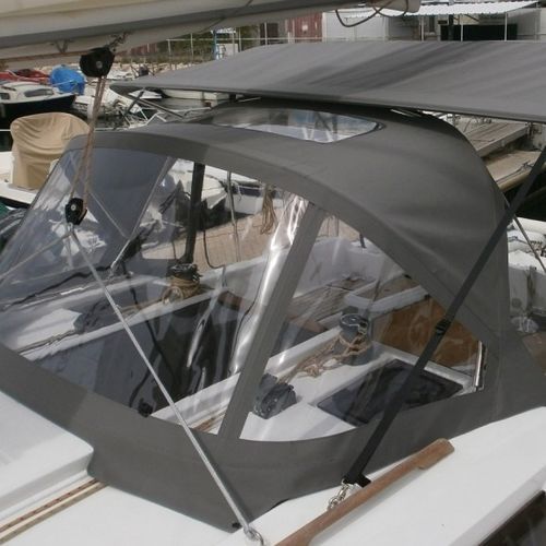 Roofdach für Segelboot - Dufour 310-350 - TTOP Nautic - für Ruderhaus / mit Edelstahlstruktur / blau