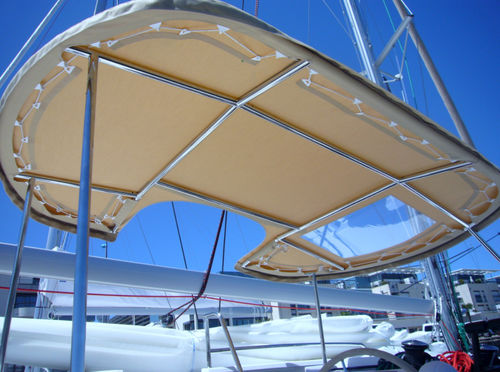 Bimini-Top für Boot - hel-44-bi-fi - TTOP Nautic - für Katamarane / für Ruderhaus / mit Edelstahlstruktur