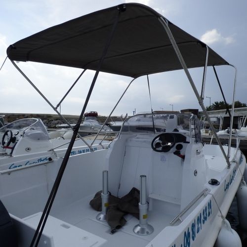 Bimini-Top für Boot - bi-st-in-n-2 - TTOP Nautic - für Ruderhaus / mit Edelstahlstruktur / grau