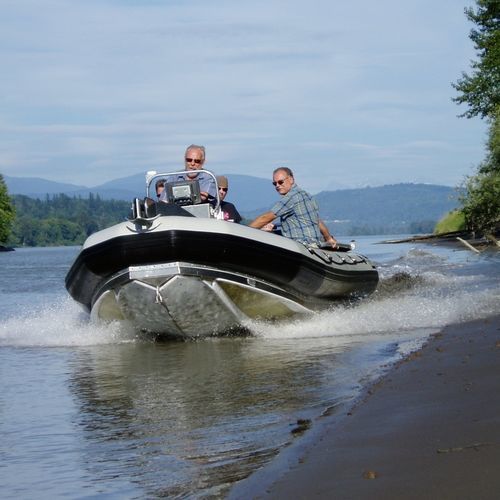 Außenborder-Schlauchboot - Polaris boat - Festrumpf / Open / mit Mittelkonsole