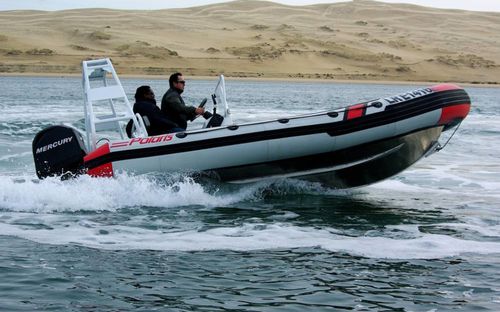 Außenborder-Schlauchboot - CONTENDER  - Polaris boat - halbstarr / Open / mit Mittelkonsole
