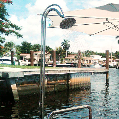 Dusche für Yacht - UMT MARINE LLC - Edelstahl / für Boot / Deck