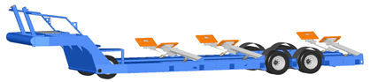 Straßenanhänger - H20S  - Brownell Trailers LLC. / ROK Boat Stands - Schwertransport / für Boot / hydraulisch