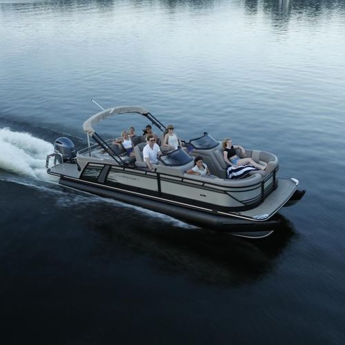 Außenborder-Pontonboot - MX series - Stardeck by starcraft - Open / mit Seitenkonsole / max. 13 Personen