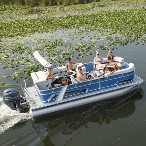 Außenborder-Pontonboot - 20 C - Stardeck by starcraft - Open / mit Seitenkonsole / Wasserski