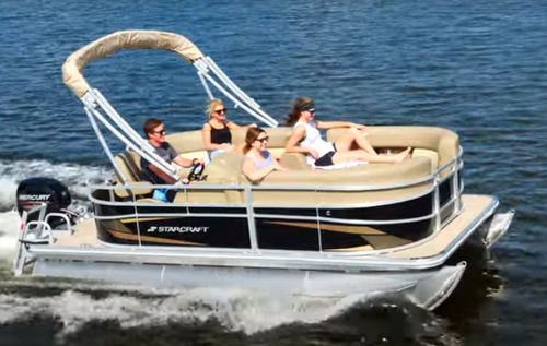 Außenborder-Pontonboot - 16 R - Stardeck by starcraft - Open / mit Seitenkonsole / Wasserski