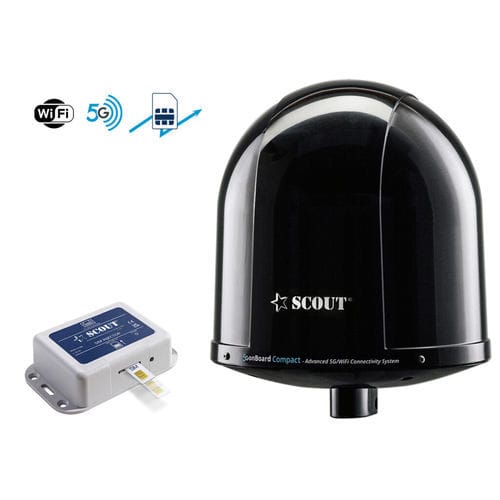 Internet-Antenne - 5G onBoard Compact Black - Scout S.r.l. - LAN / 5G / für Boot