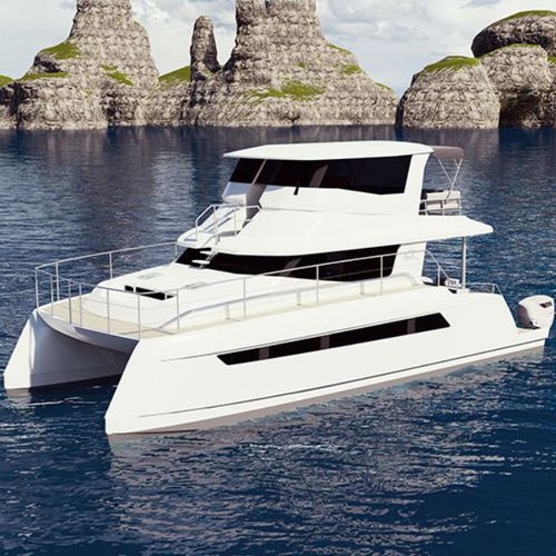 Express-Cruiser / Katamaran - 40 OB - Powerplay Power Catamarans - Außenborder / Benzin / elektrisch