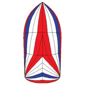Symmetrischer Spinnaker - SYM1 - Spinnaker One - für Fahrtensegelboote / Triradial-Schnitt
