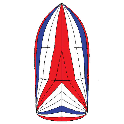 Symmetrischer Spinnaker - SYM7 - Spinnaker One - für Fahrtensegelboote / Triradial-Schnitt / Nylon