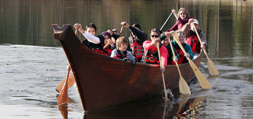 Mehrzweck-Kanu - Pacific Dancer - Clipper Canoes - 10 Plätze / 18 Plätze / rot