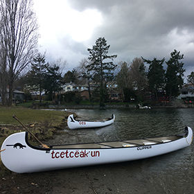 Mehrzweck-Kanu - Voyageur II - Clipper Canoes - 10 Plätze / weiß / gelb
