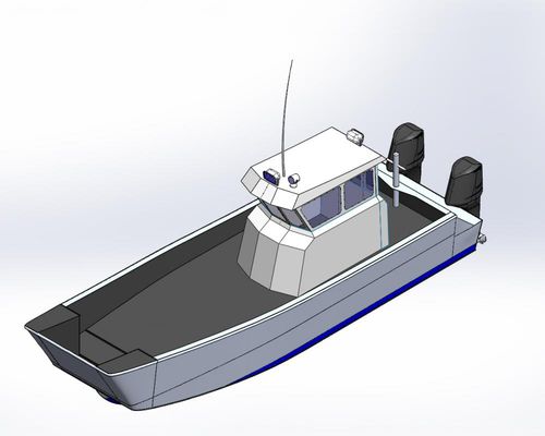 Landungsboot-Berufsschiff - Work - Rozema Boats Works - Außenborder / Aluminium