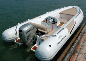 Außenborder-Schlauchboot - 320 EVO - Aermarine - halbstarr / mit Mittelkonsole / Beiboot für Yacht