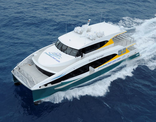 Passagierboot Berufsschiff - Freedom Sovereign - Incat Crowther - Katamaran / Innenborder / Aluminium