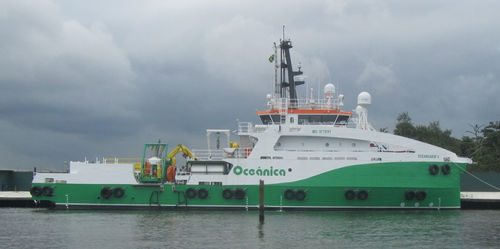 Taucherbasis-Spezialschiff - Oceanicasub IV - Incat Crowther - Aluminium