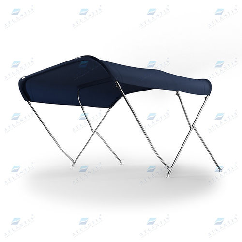 Bimini-Top für Motorboot - FOLDABLE - Atlantis Italia - für Ruderhaus / mit Edelstahlstruktur / Acryl