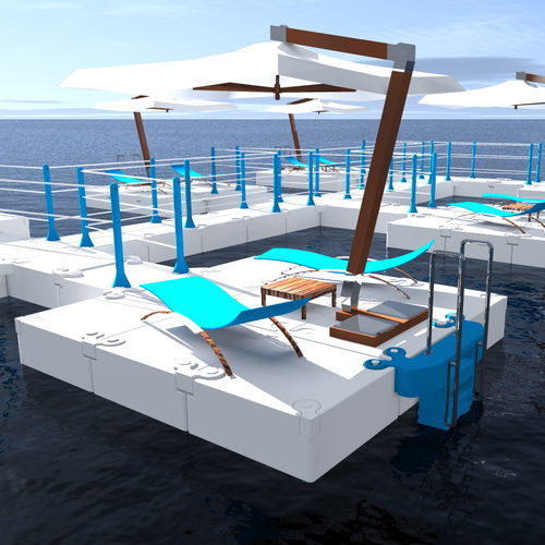 Schwimmende Plattform - TAFF - Modular Floating System - Multifunktion / für Events / Modulare
