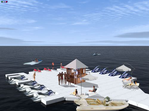 Schwimmponton - TAFF - Modular Floating System - modular / Anker / für Jet-Ski