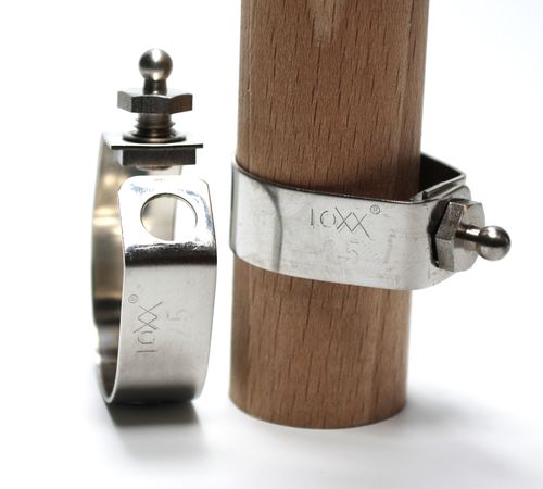 Druckknopf für Boot - LOXX&reg; - open pipe clamps - Schaeffertec GmbH - für Persenninge / Edelstahl