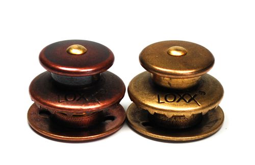 Druckknopf für Boot - LOXX® XL Antique brass and copper - Schaeffertec GmbH - für Persenninge / innen / Metall
