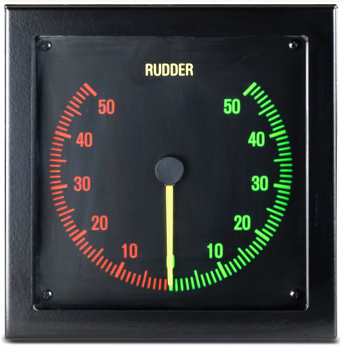 Standanzeige für Schiffe - RANGE - Scana Mar-El as - Ruderlage / analog